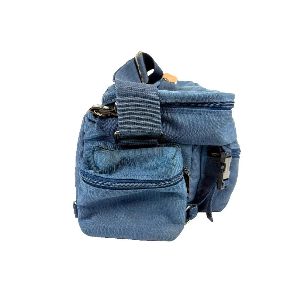 Vintage Escort Photo Travel Case LTD Edition 605 Reg. 325005 Blue Canvas/Leather